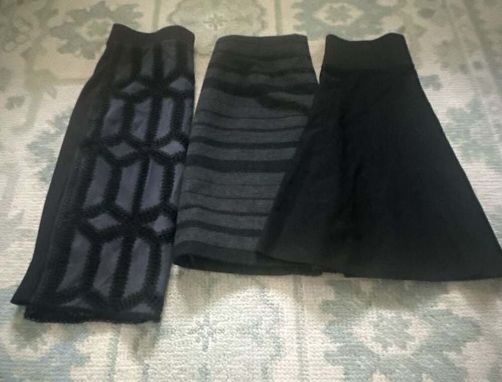 Small Lot of 3 Womens Cute Work Skirts Bundle
